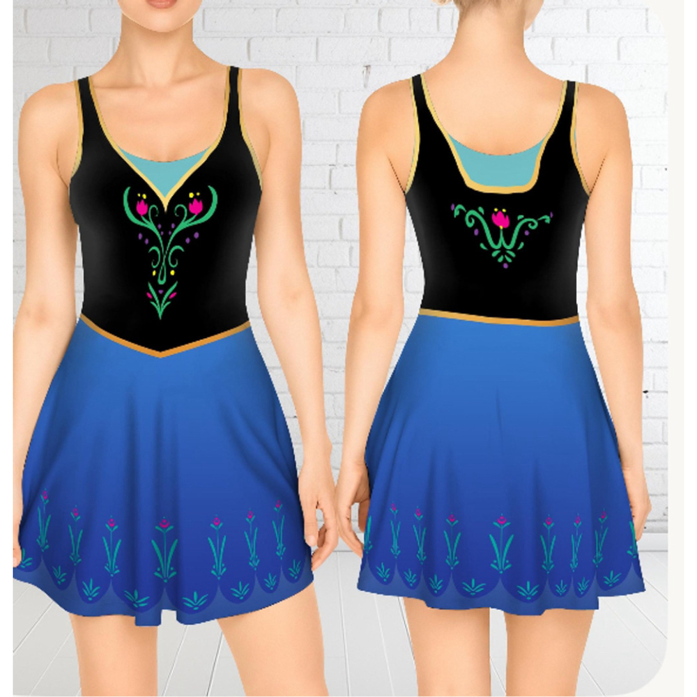 Frozen Anna Skater Dress Costume – NEW – Women’s XS